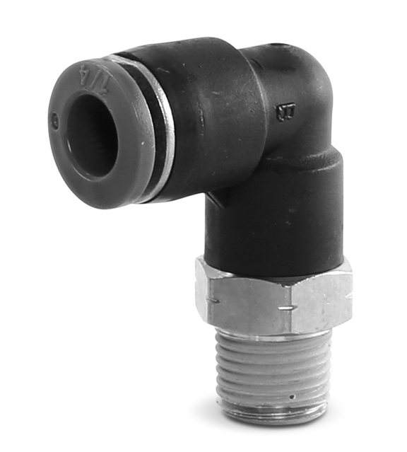 TUBE FTG:1/8" NPT X 1/4" TUBE 90° SWVL