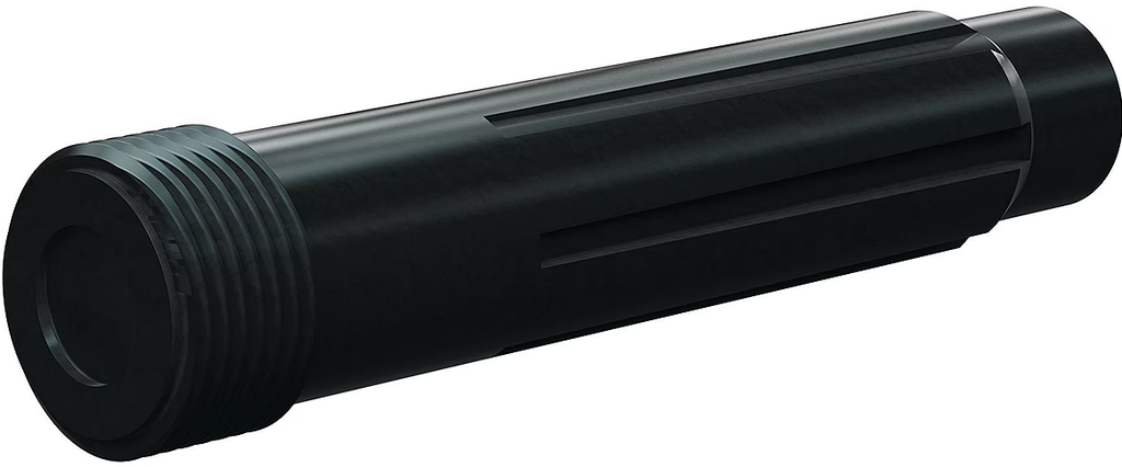 BP200 SiAlON Long Vent Nozz 1" Entry, 50MM Polyuret Thread 3/16"