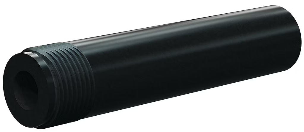 Silicon Carbide Nozzle 1" Entry, 1-1/4" Polyurethane Thread 3/8"