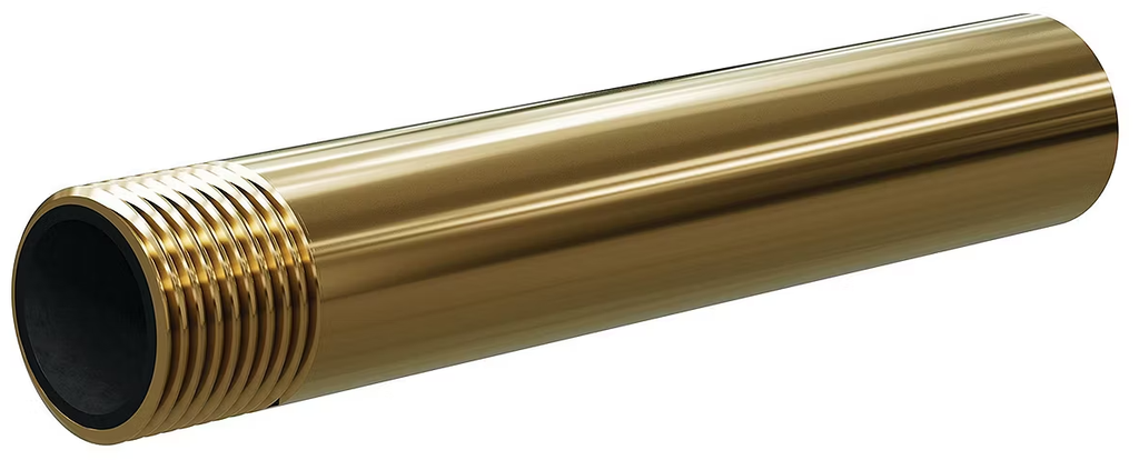 Tungsten Carbide Wide Entry Long Venturi Nozzle 1-1/4" Entry, Brass Thread  Brass Jacket 5/16"