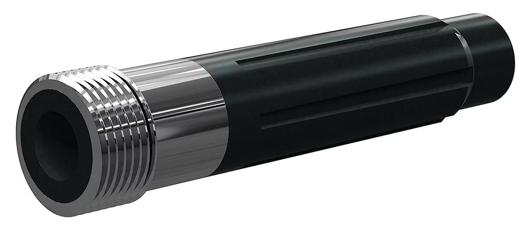 Tungsten Carbide Wide Entry Long Venturi Nozzle 50MM 1-1/4", Alumin Thread  Polyuret Jacket 5/16"