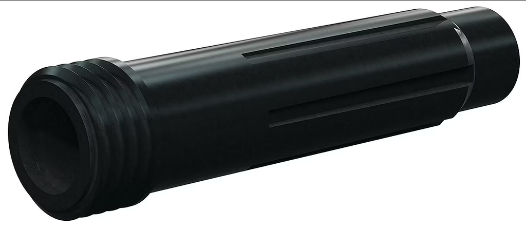 Tungsten Carbide Wide Long Venturi Nozzle 50MM 1-1/4" Entry, Thread Serie Polyuret Jacket 7/16"
