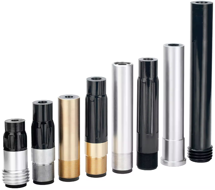 SN159-P BP200 SiAlON Wide Entry Long Venturi Nozzle 1-1/4" Entry, 50MM Alumin Thread  Polyuret Jacket 7/16"