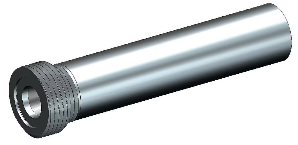 T120 Tungs Carbide Medium Length Venturi Nozzle SERIES 3/4" Alumin Thread Alumin Jacket 1/4" 4-3/4"