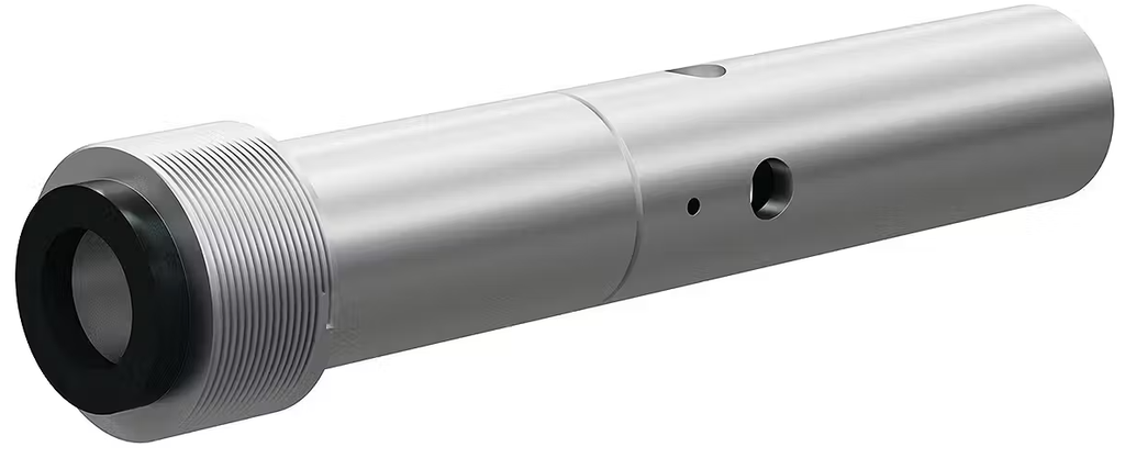 T125 Tungst Carbide Double Venturi Nozzle  SERIES 1" Entry, 1-1/4" Alum Thread Alum and Steel Jacket 5/16"