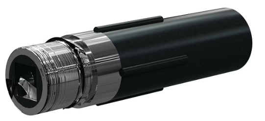 SQUARE Tungs Carbide Square Long Vent Nozzle SHOOT 1" Entry, 50MM Alum Thread 50MM Poly Jack SERIES 7/16"
