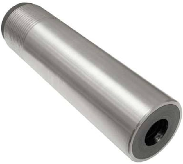 Hozzle Nozzle Tungs Carb Straight Bore, 7/16" OD Barrel  3/4" Steel Thread 3/16"