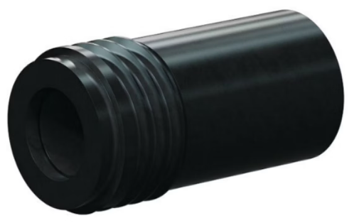 T133-AP Tungs Carb Short Straight Bore Nozzle SERIES 1" NF Thread x 1-5/8" Length All Poly Jack 5/16"