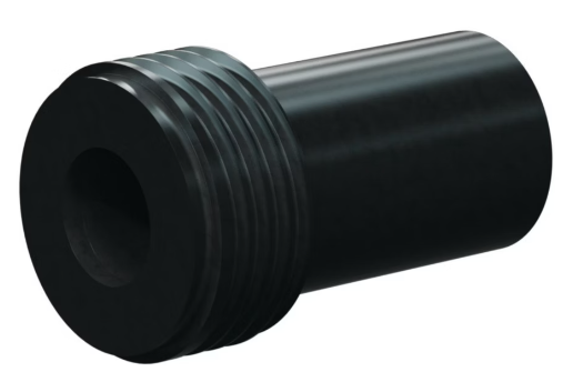 T137-AP Tungs Carb Straight Bore Nozzle SERIES 1-1/4" Thread x 2-5/8" Length All Poly Jack 3/8"