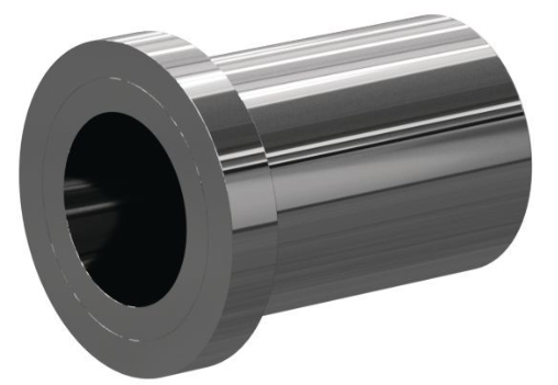 T198 Tungs Carb Straight Bore Flanged Insert SERIES 1-1/8" Flange x 1-3/8" Length 5/16"