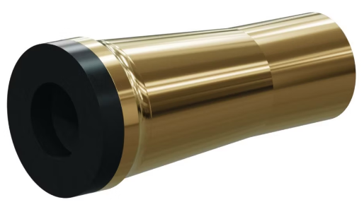SB Boron Carb Straight Bore Nozzle SERIES 1-1/2" Flange Tapered Alum Jacket, 3-3/16" Length 7/16"