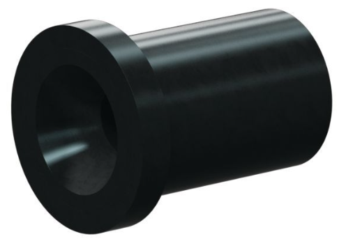 S198 Boron Carbide Straight Bore Insert SERIES 1-1/8" Flange x 1-3/8" Length 7/16"