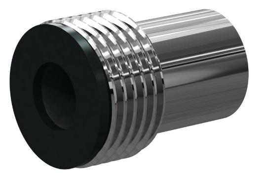 E AP Boron Carb Straight Bore 3/4" Entry SERIES 1-1/4" Polu Thread x 2-1/8" Length  Poly Jack 3/16"