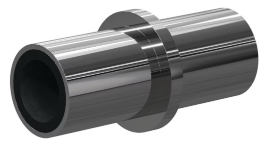 I Boron Carb Straight Bore 3/4" Entry SERIES Mid-Flange, 3" Length Steel Jack 3/8"