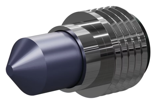 T090 Tungs Carb 90° Angle Nozzle 50MM 50MM Alum Thread, Single Outlet SERIES 1/2"