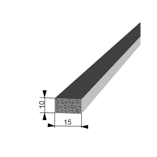[JO 10 15] Junta de espuma 10 x 15 mm