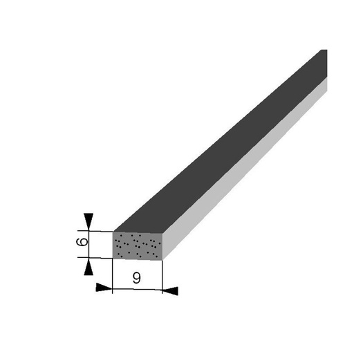 [JO 6 9] Junta de espuma 6 x 9 mm