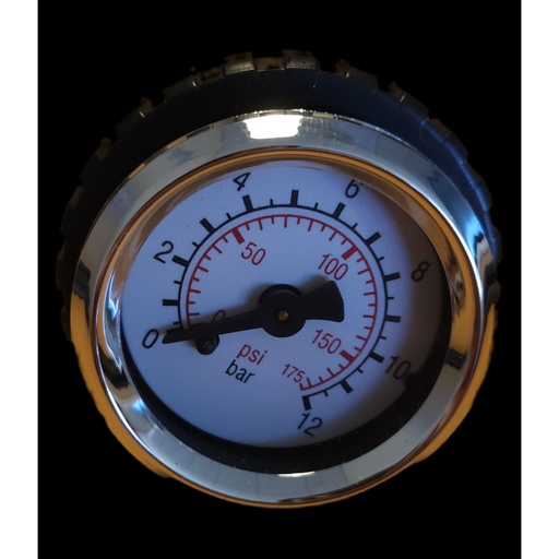 [MA 40] Manómetro Ø 40 mm, R 1/8" trasero, 0-12 bar