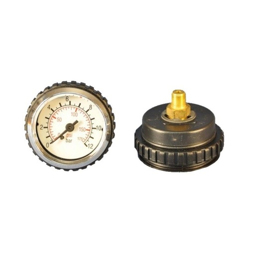 [MA 50] Pressure gauge Ø 50 mm, rear R 1/8", 0-10 bar, panel mount