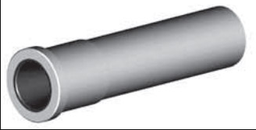 [B1915961] Tungsten Carbide Wide Long Venturi Nozzle SERIES 1-1/4&quot; Entry  2&quot; Flanged Alumin Jacket 3/8&quot;