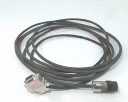 [8BCF0006.1221B-0] EnDat 2.2 cable, length 6 m, 1x 4x 0.14 mm² + 4x 0.35 mm², 12-pin female series 615 signal connector, 9-pin male DSUB servo connector, can be used in cable drag chains